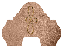 DARAY-L-601-BZ-SH-BZ Bronze Scroll Shimmer Bronze
